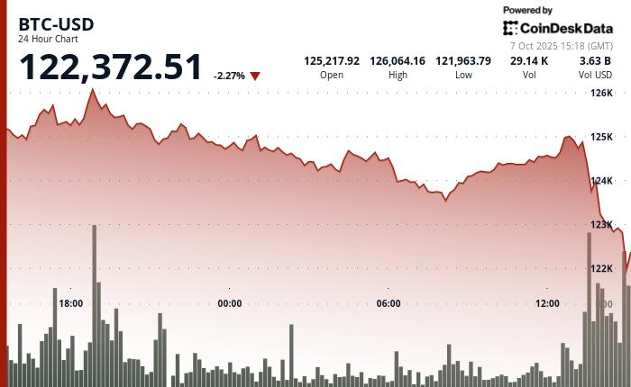 随着加密货币涨势过热，比特币跌至 12.2 万美元。下一步该怎么做