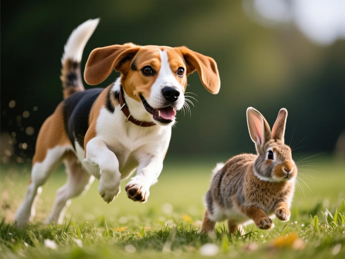 比格犬能追上兔子吗