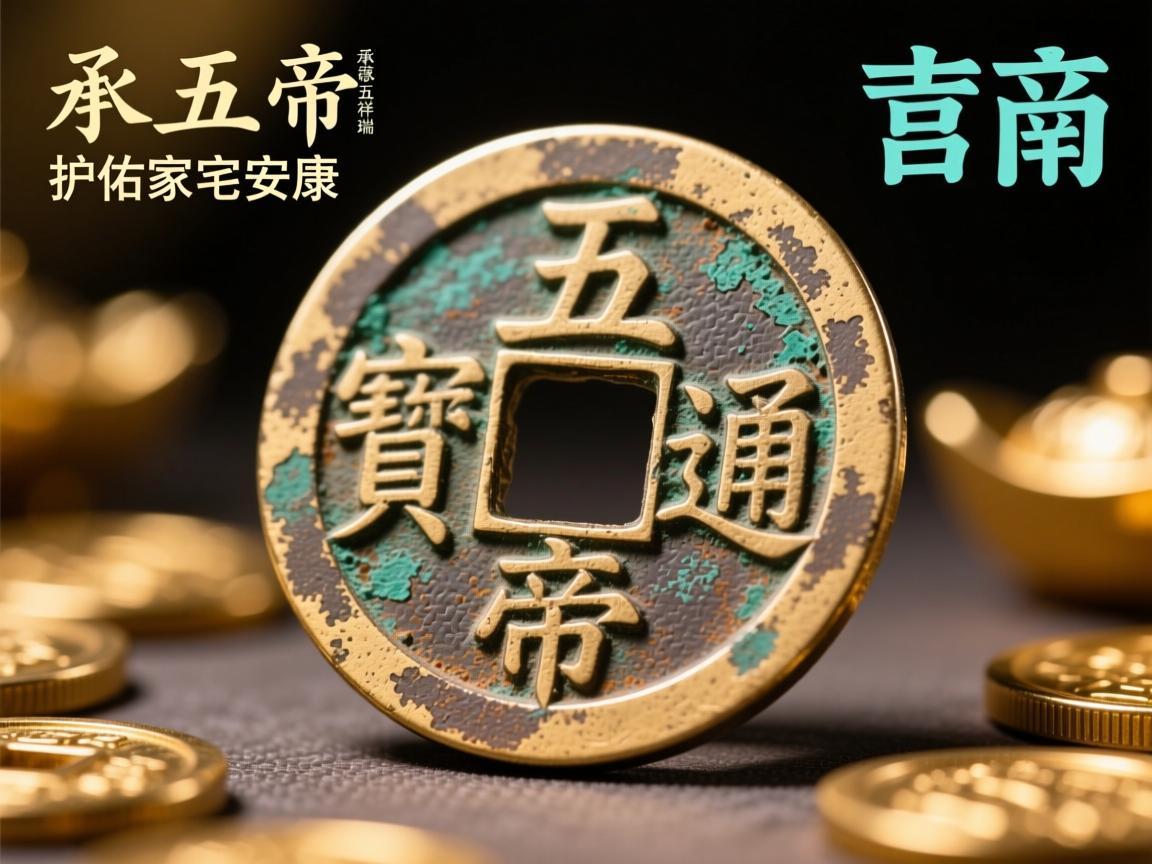 安五帝币吉祥语，承载五德祥瑞，护佑家宅安康