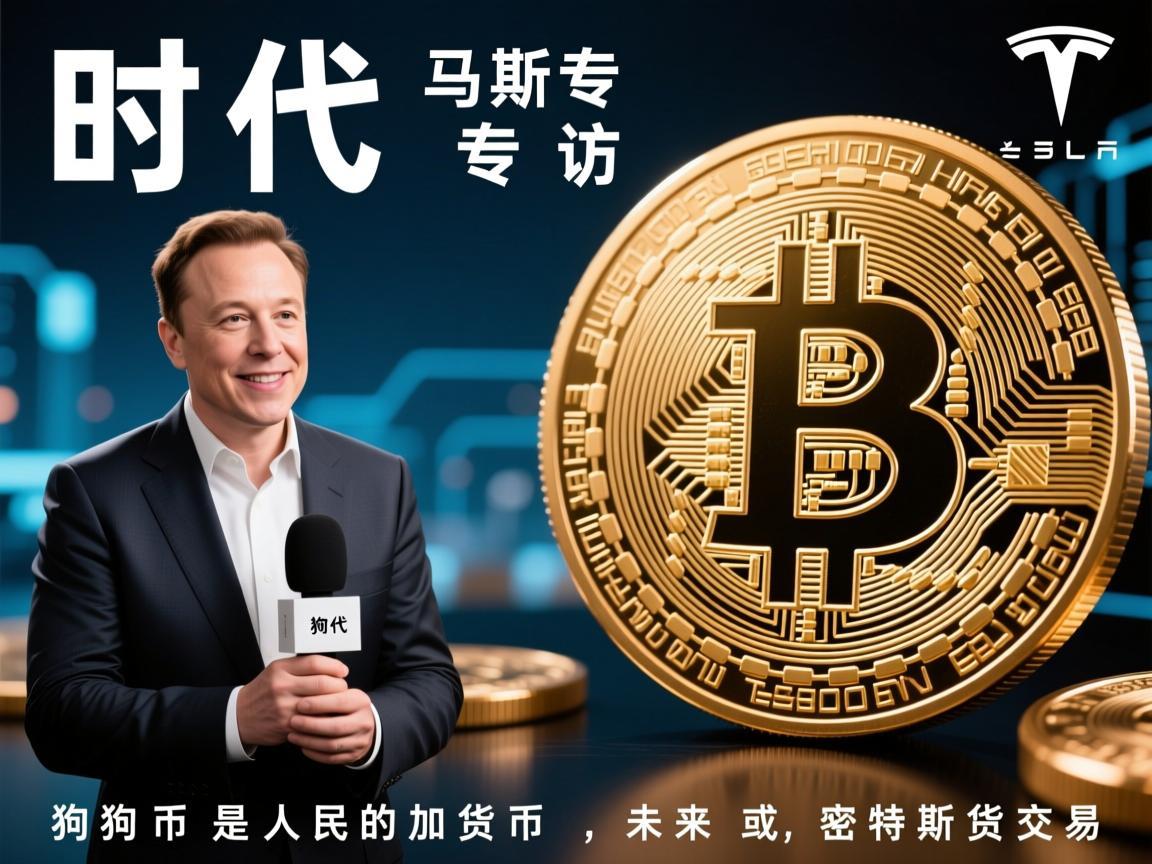 时代专访马斯克，狗狗币是人民的加密货币，未来或用于特斯拉交易