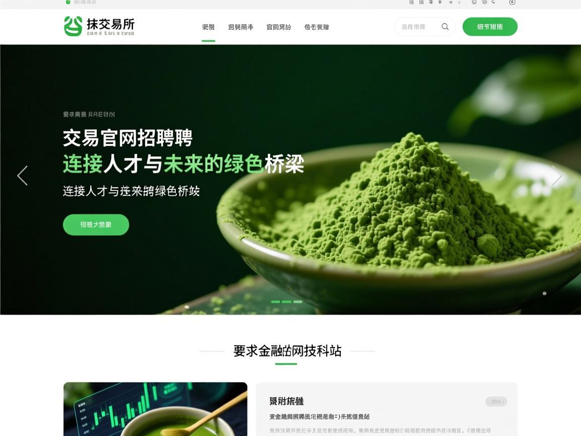 抹茶交易所官网招聘网站，连接人才与未来的绿色桥梁