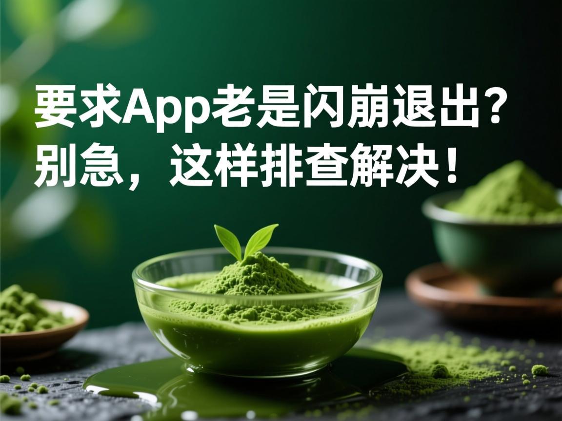 抹茶App老是闪崩退出 别急，这样排查解决！