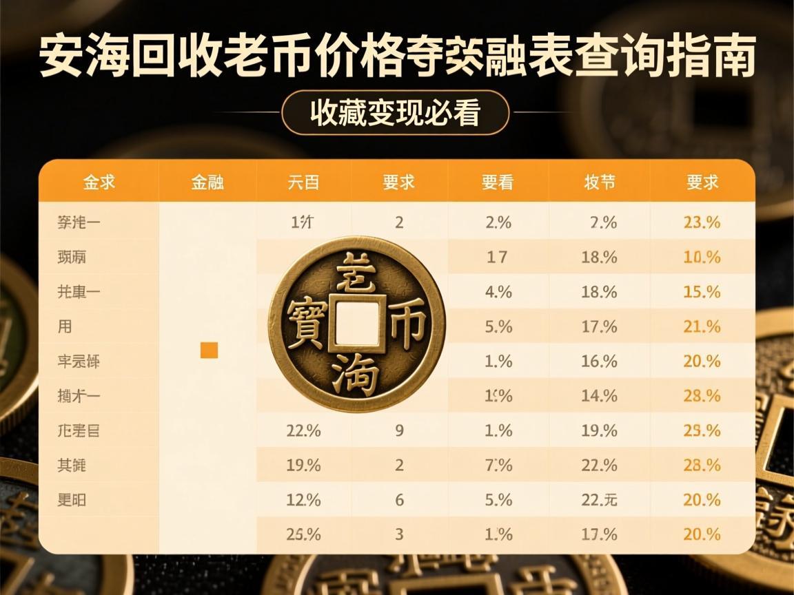 安海回收老币价格表查询指南，收藏变现必看