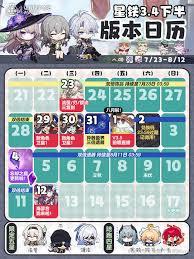 崩坏星穹铁道3.4活动日历是什么