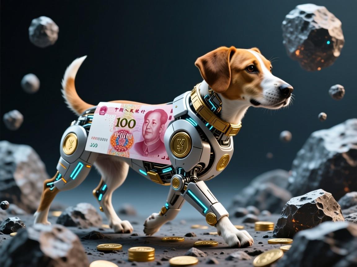 行走的人民币狗狗陨石