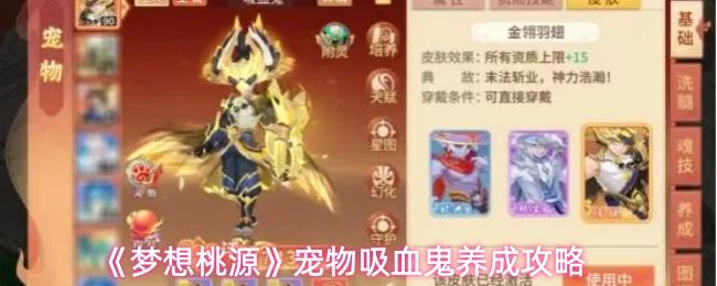梦想桃源 宠物吸血鬼养成攻略