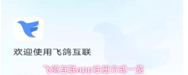 飞鸽互联app注册方式一览