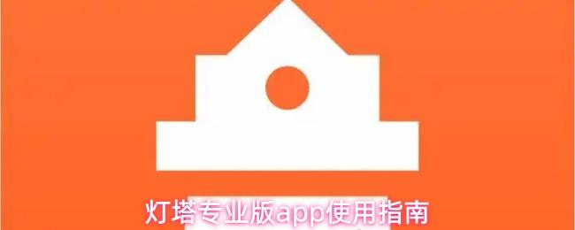 灯塔专业版app使用指南