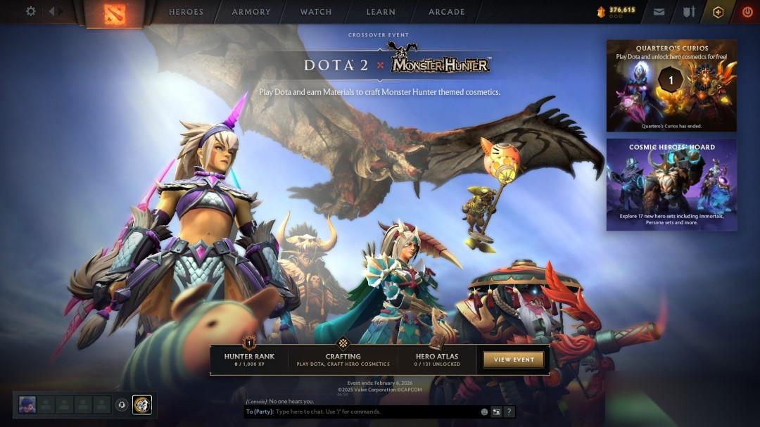 狩猎开始 Dota2 x 怪物猎人 联动正式上线