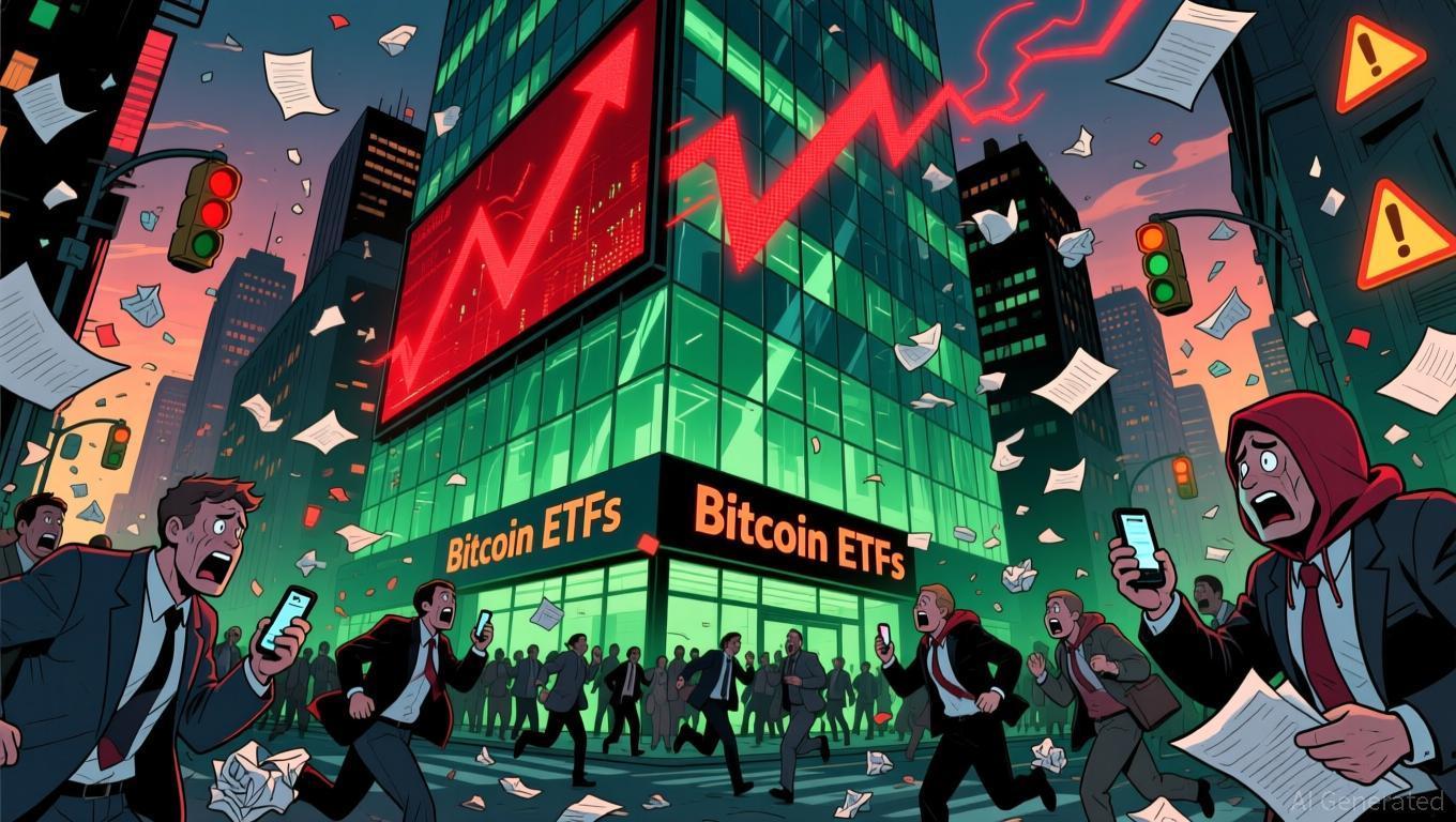 今日比特币新闻：ETF资金外流导致比特币跌至七个月低点，市场剧烈震荡