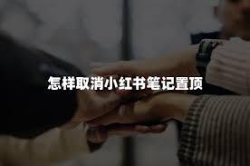 小红书笔记无法置顶如何解决