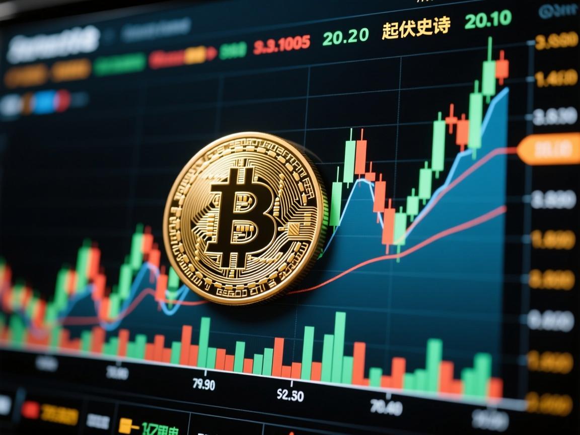 老张的比特币价格走势图，数字财富的起伏史诗