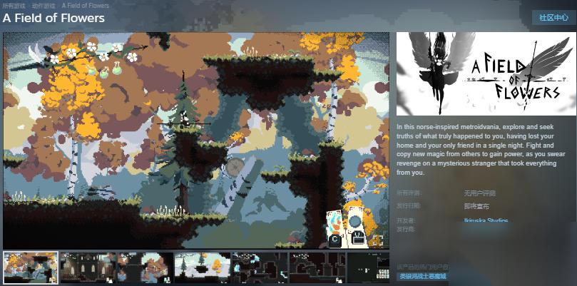 类银河恶魔城游戏 花田 Steam页面 发售日待定