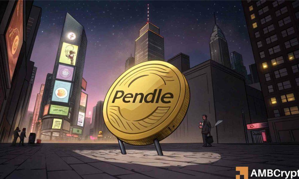 鲸鱼增持 150 万枚 PENDLE：该代币在下跌 65% 后是否会反弹
