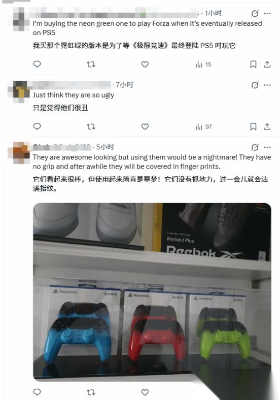 展示新款PS5手柄 玩家 又丑又难用
