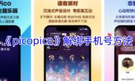 picopico 解绑手机号方法