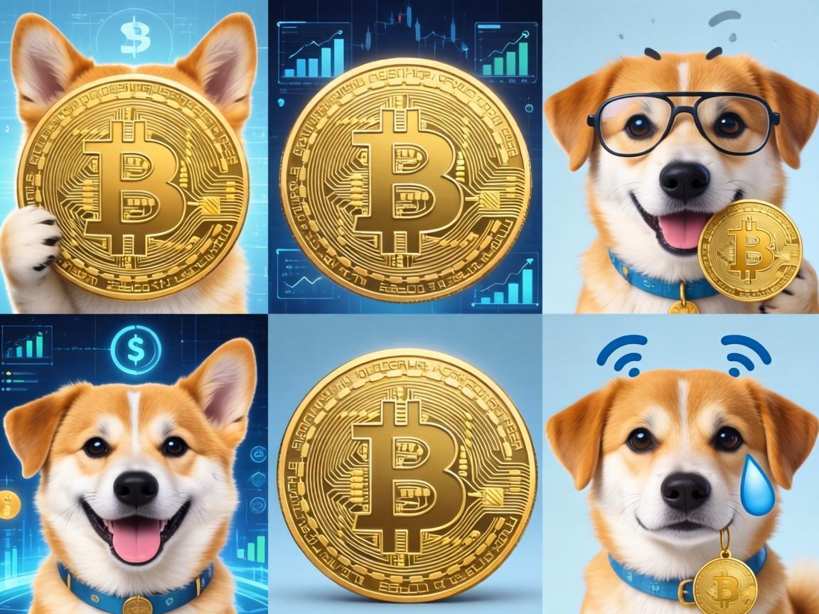 狗狗币表情包合集，萌宠经济的新宠儿