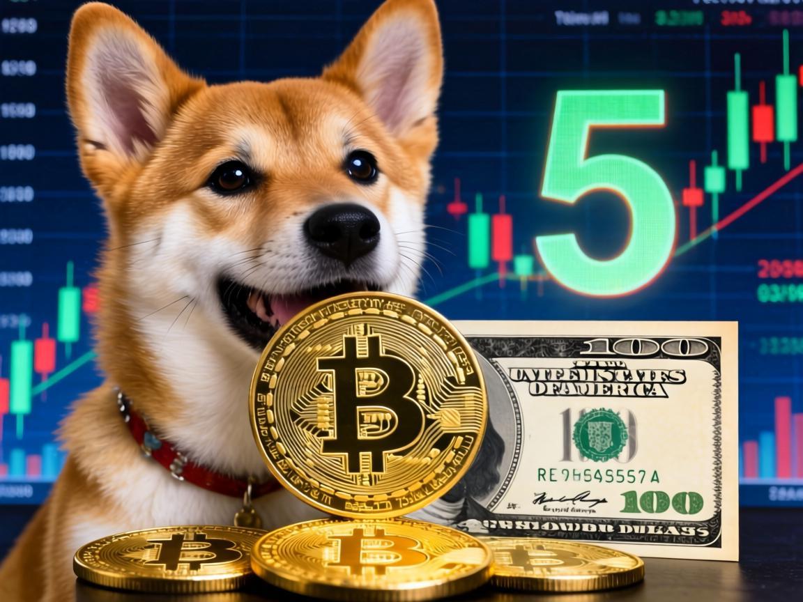 狗狗币突破5美元，加密货币市场的新里程碑