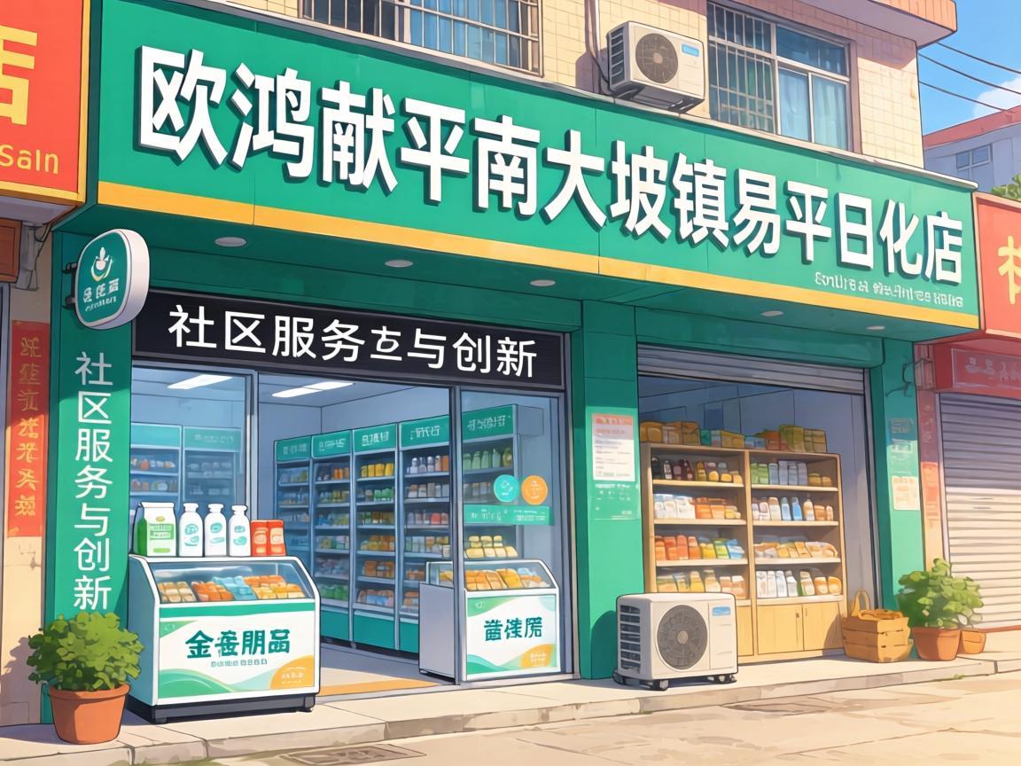 欧鸿献平南大坡镇易平日化店的社区服务与创新