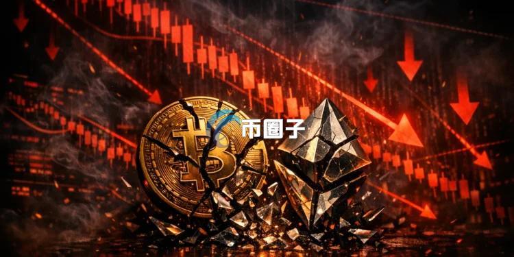 加密货币下午全线崩跌：比特币最低触及61938美元 以太坊重挫5.45%