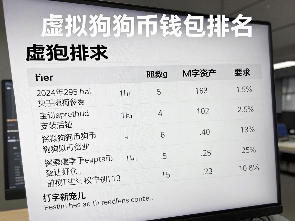 虚拟狗狗币钱包排名，探索数字资产的新宠儿