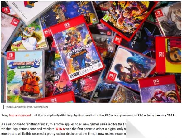 PS全面数字化后反倒让任天堂Switch2