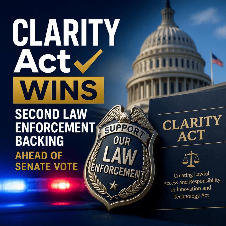 CLARITY法案在参议院投票前获第二执法机构支持