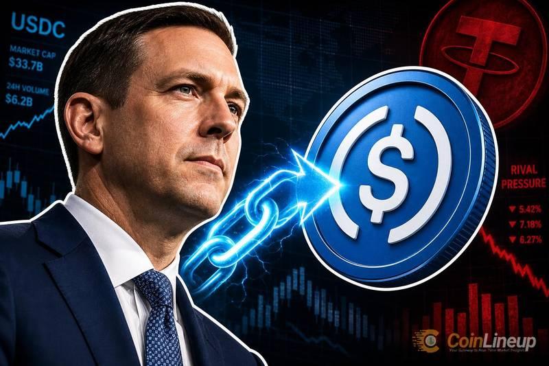 Circle总裁Heath Tarbert力挺USDC，应对竞争压力加剧