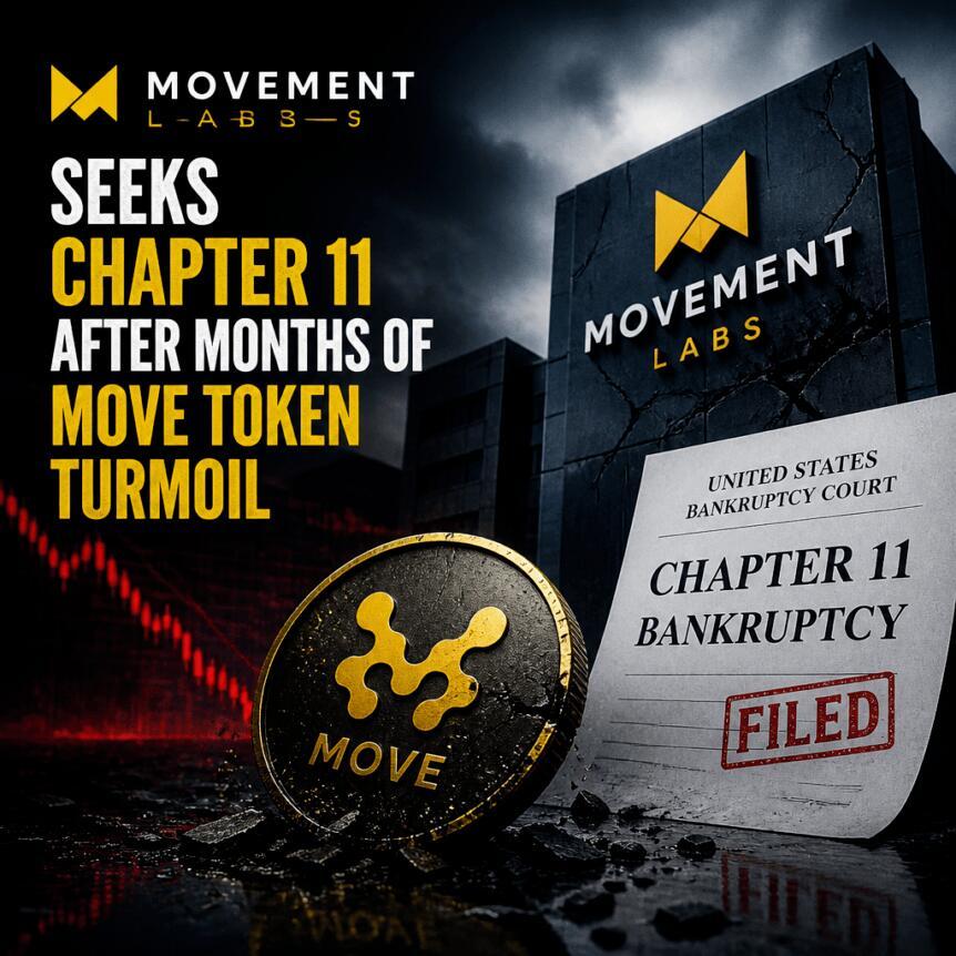 Movement Labs历经MOVE代币数月动荡，申请第11章破产保护